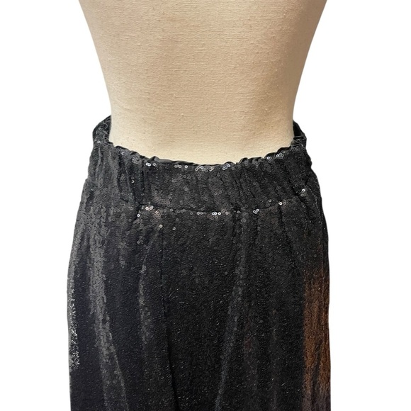 The Limited Black Sparkle Sequin Whimsigoth Maxi Skirt Women's Medium - Picture 8 of 10